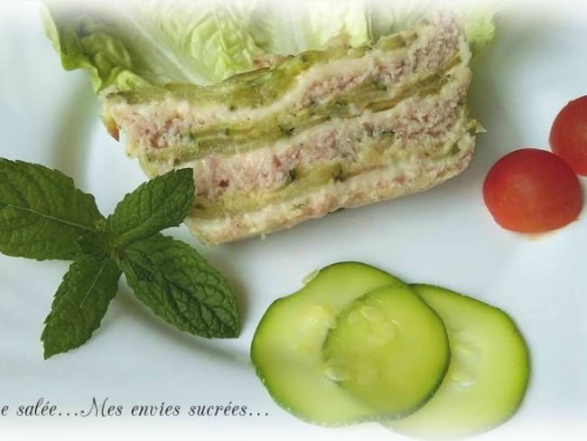 Pain de jambon et courgettes