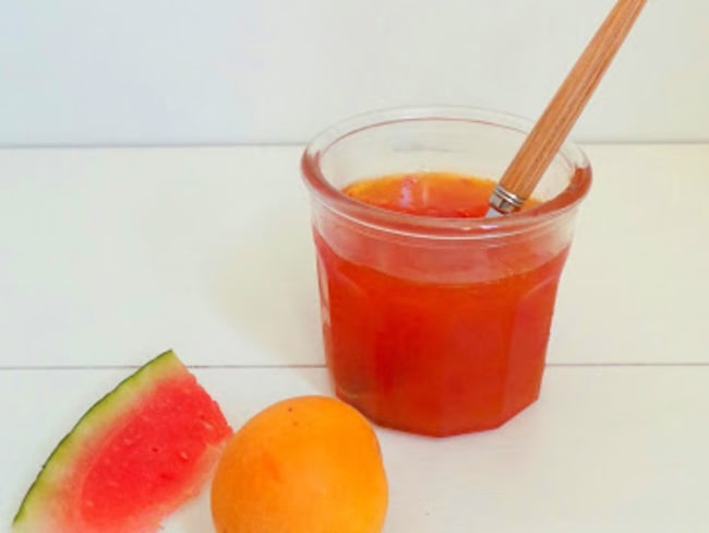 Confiture d'été abricots et pastèque