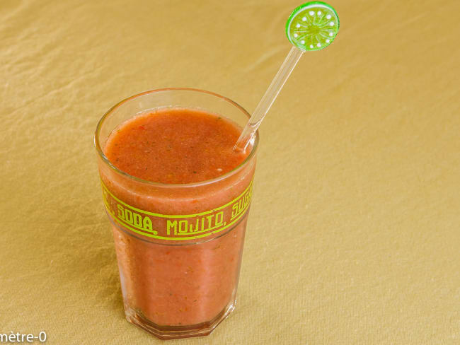 Gaspacho de concombre et tomates