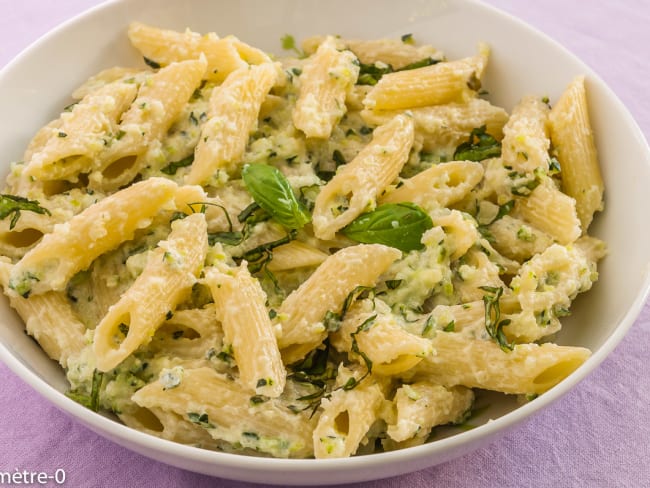 Penne à la crème de ricotta