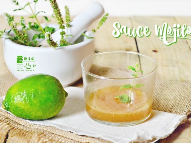 Sauce mojito pour accompagner viande ou poisson