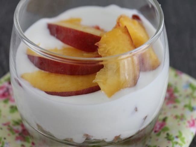 Trifle aux nectarines