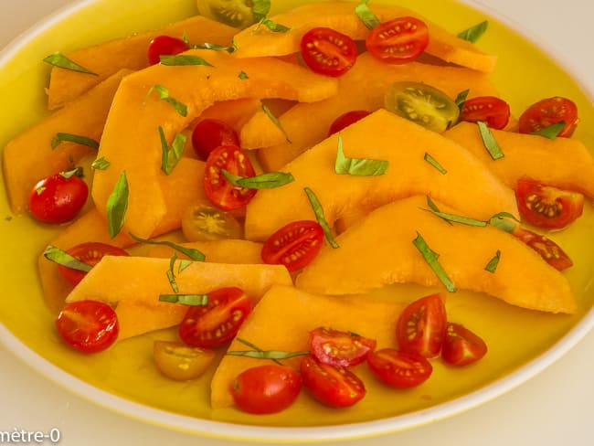 Salade de melon et tomates cerises