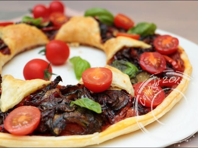 Tarte étoile aux légumes d’été