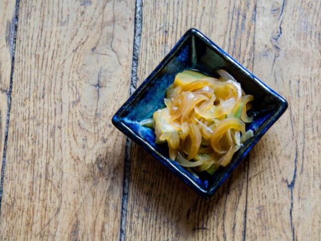 Courgette mijotée à la japonaise