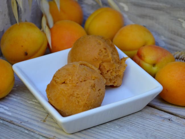 Sorbet aux abricots vegan