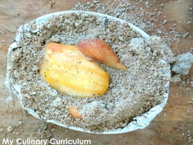 Poulet en croûte de sel aux herbes