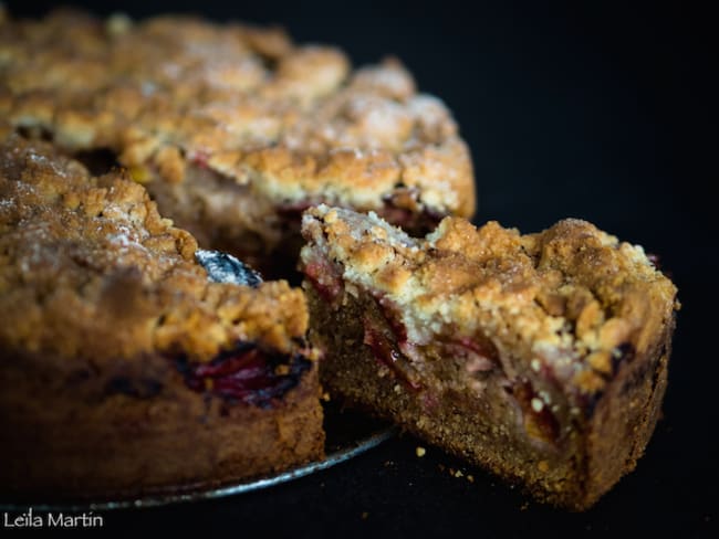 Gâteau streusel aux quetsches d’Alsace