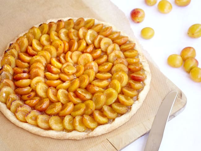 Tarte rustique aux mirabelles