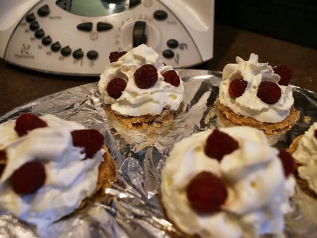 Tartelettes chantilly framboise thermomix