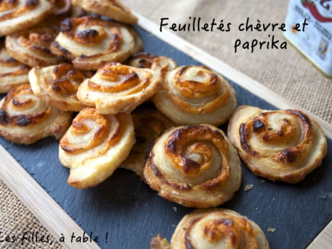 Feuilletés de chèvre au paprika