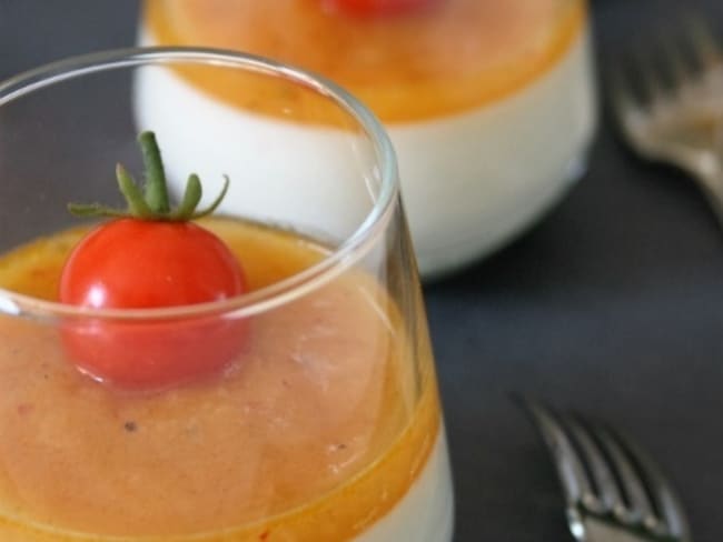 Panna cotta romarin et potimarron