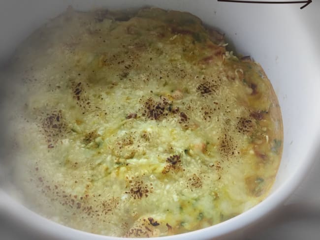 Gratin de chou blanc au curry