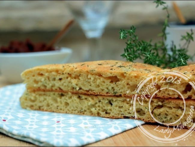 Focaccia au thym