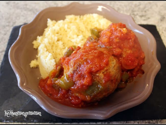 Boulettes de veau sauce au piment corne de boeuf au multi cuiseur