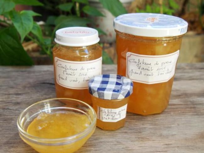 Confiture de poire légèrement vanillée