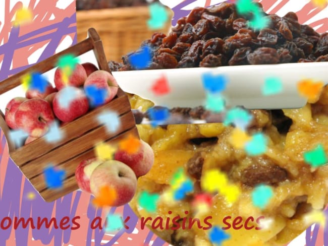 Compotée de pommes aux raisins