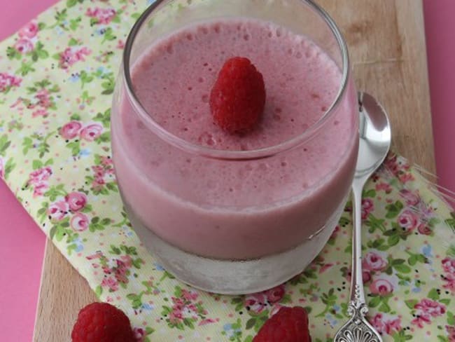 Panna cotta aux framboises