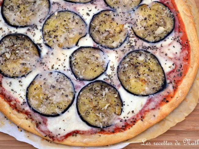 Pizza parmigiana aux aubergines grillées