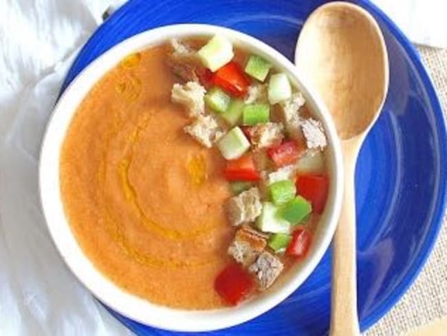 Gazpacho andalou traditionnel une saveur inégalée !