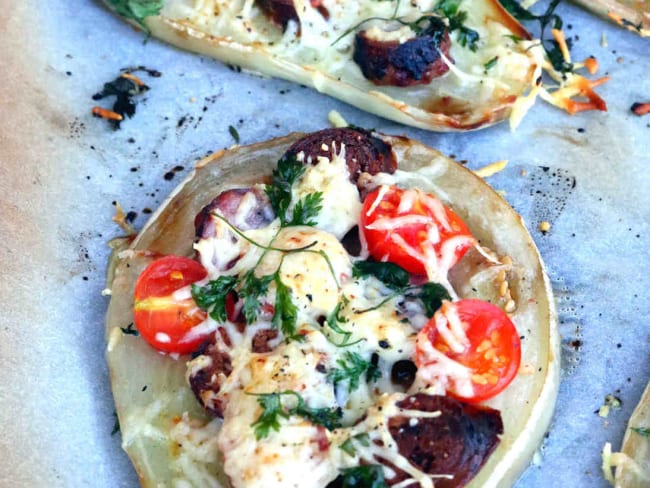 Aubergines façon pizza