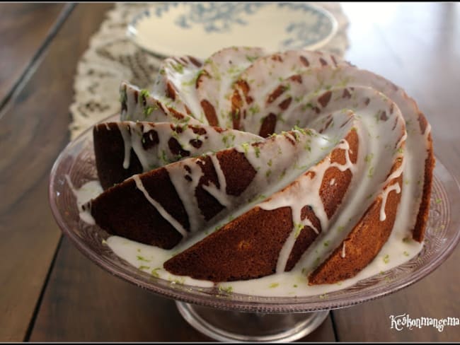 Bundt cake au citron vert