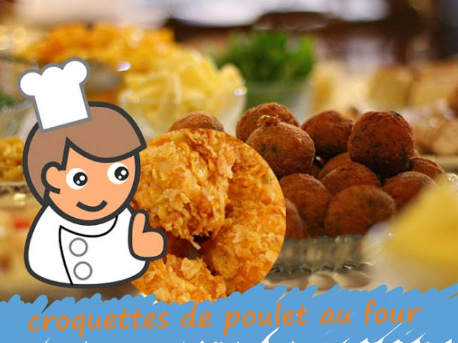 Croquettes de poulet cuites au four