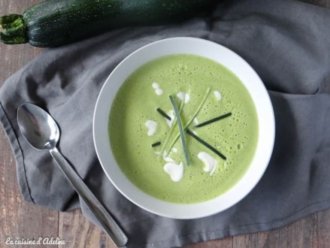 Délicieux velouté de courgettes