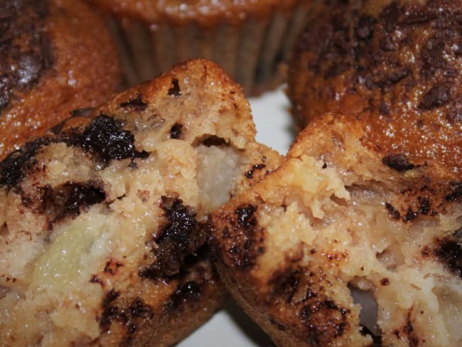 Muffins Chocolat Poires