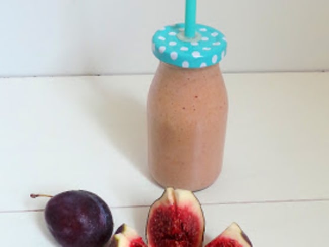 Smoothie lacté figues et prunes