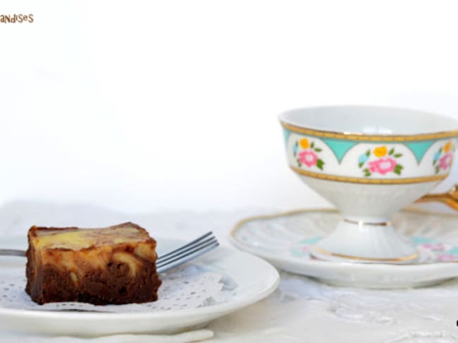 Gâteau marbré chocolat et fromage