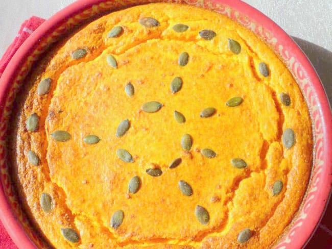 Gâteau soufflé aux carottes et ricotta