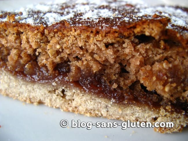 Gâteau sans gluten à la confiture de cerise