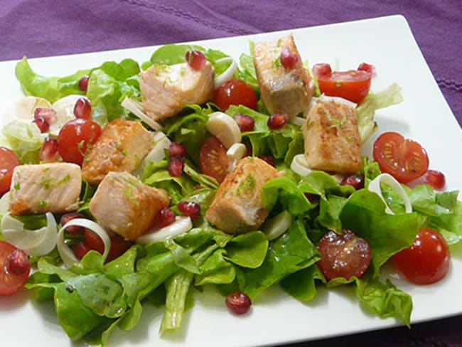 Salade saumon grenade