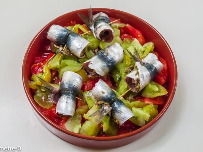 Roulés de sardines aux tomates