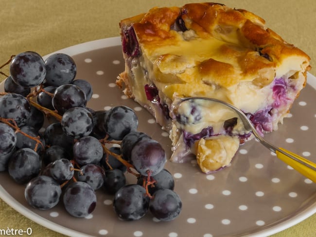 Clafoutis aux raisins et au limoncello