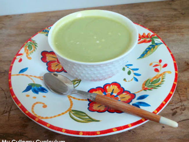 Soupe veloutée brocolis et chou-fleur