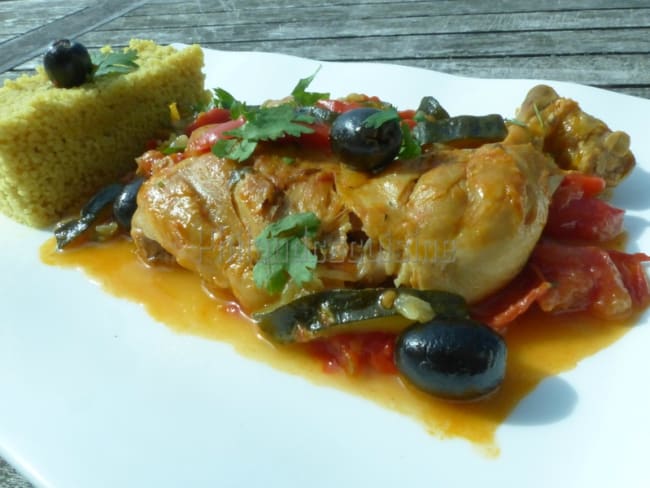 Poulet aux légumes du soleil en cocotte