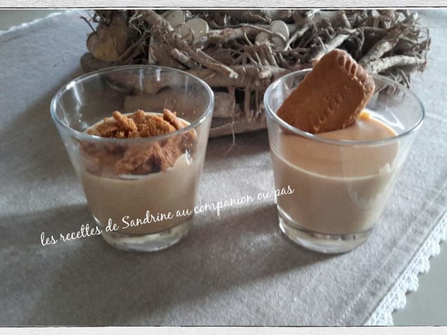 Crème dessert onctueuse aux spéculoos