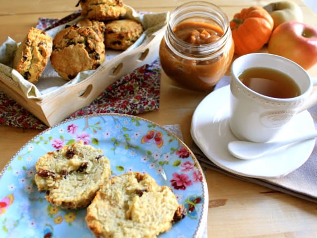 Scones aux raisins secs