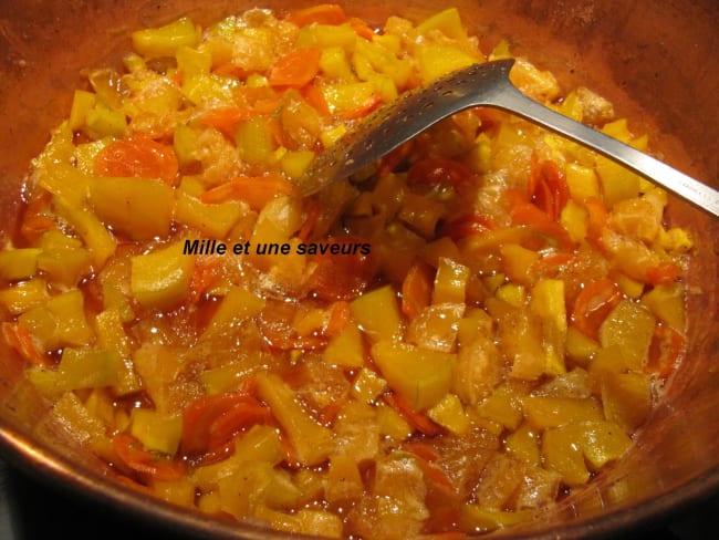 Confiture butternut, oranges, carottes et cannelle