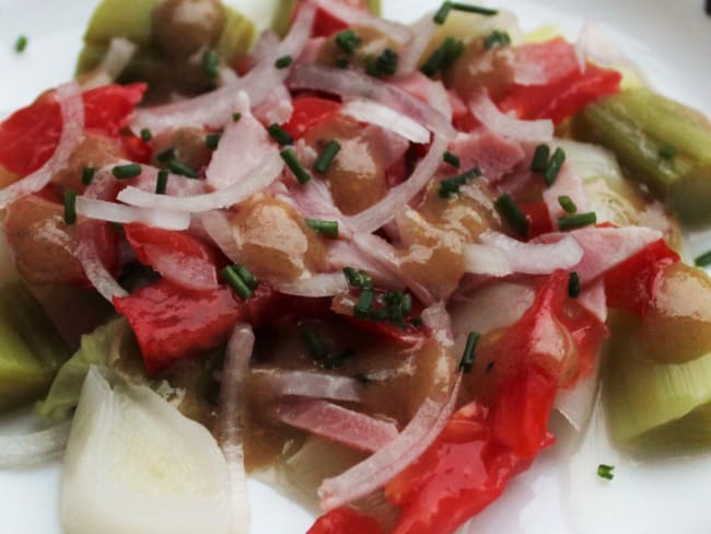 Salade de Poireaux et Tomates Vinaigrette