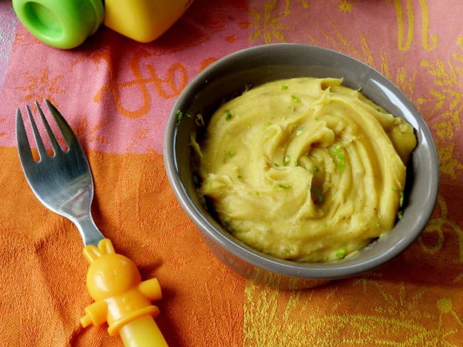 Purée de patates douces à la vanille et citron vert