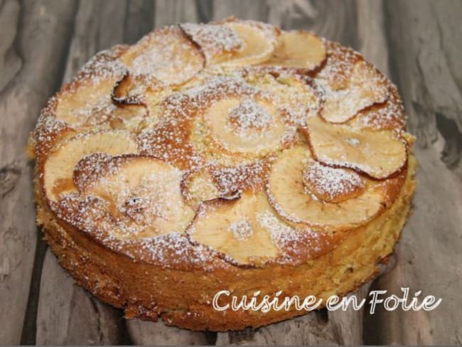 Gâteau au mascarpone et à la pomme