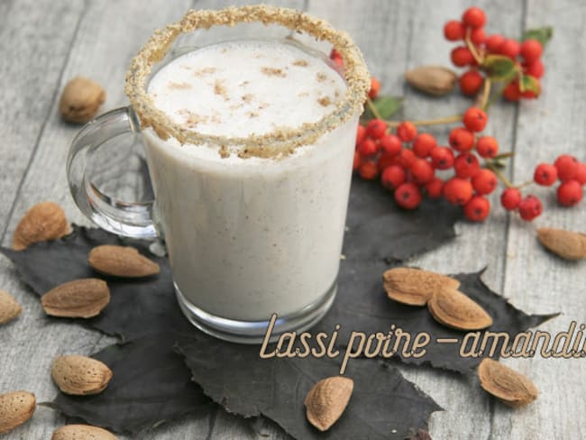 Lassi poire et amandine