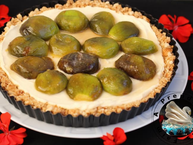 Tarte aux figues et mascarpone sans cuisson