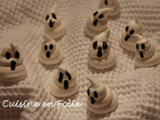 Meringues Fantômes pour un effrayant halloween