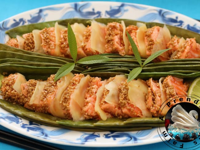 Tataki saumon sésame au gingembre