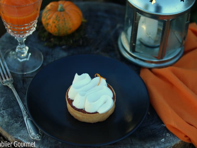 Pumpkin pie aux épices et clémentine d'Halloween