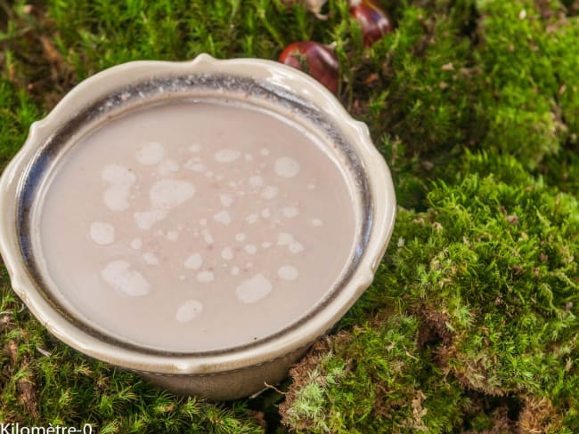 Velouté aux châtaignes et au poulet